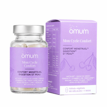 Omum - Confort Menstruel - Complément alimentaire - vegan - Made in France