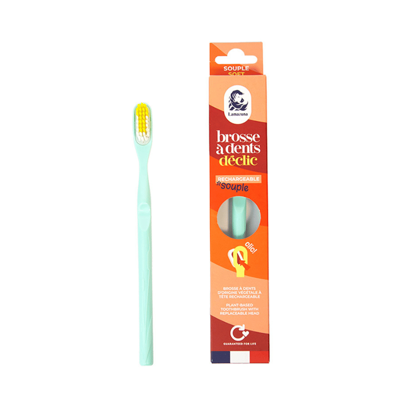 Brosse à dents écologique rechargeable - SOUPLE - Nuoo