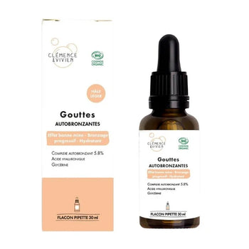 Gouttes autobronzantes - Hâle léger - Clémence & Vivien (30ml)