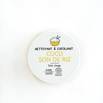 Gelée nettoyante et gommage doux Coco & Son de riz - Le Moly (15 ml)