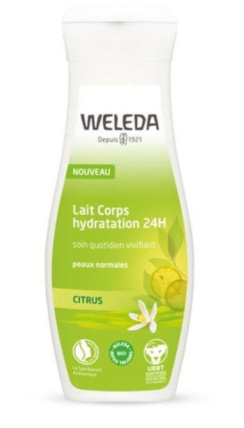 Lait corps hydratation 24h au citrus